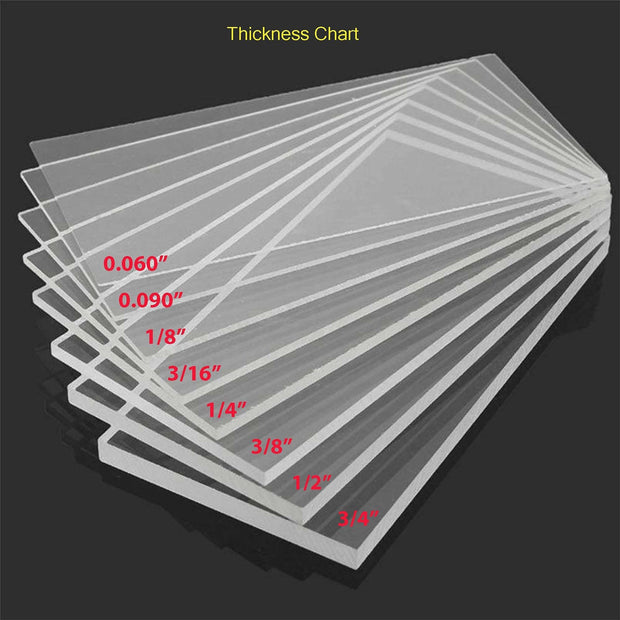 3/16 Thickness Co-Extruded Acrylic Various Color and sizes – Cornedr